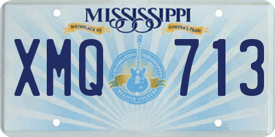MS license plate XMQ713