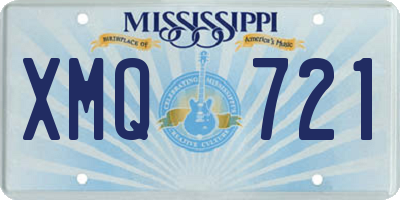 MS license plate XMQ721