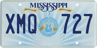 MS license plate XMQ727