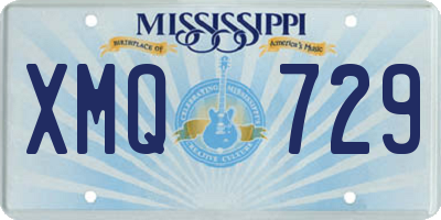 MS license plate XMQ729