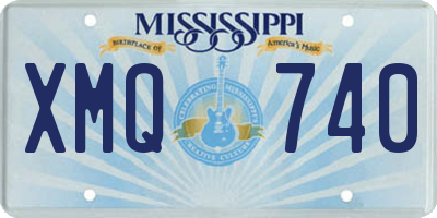 MS license plate XMQ740