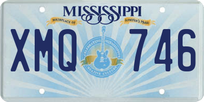 MS license plate XMQ746