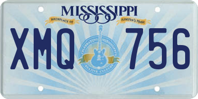 MS license plate XMQ756