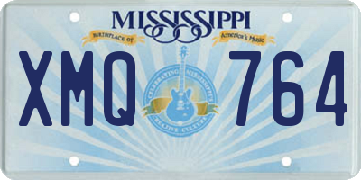 MS license plate XMQ764