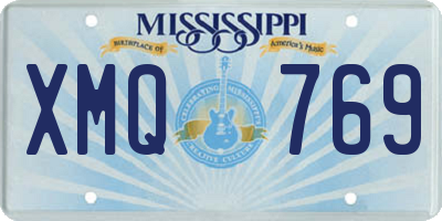 MS license plate XMQ769