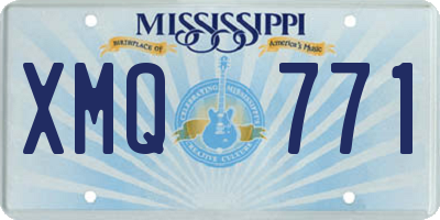 MS license plate XMQ771
