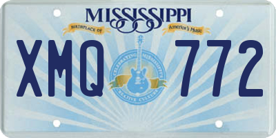 MS license plate XMQ772