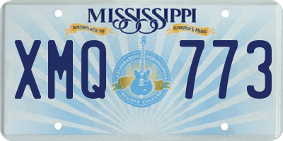 MS license plate XMQ773