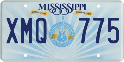 MS license plate XMQ775