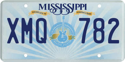 MS license plate XMQ782