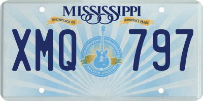 MS license plate XMQ797