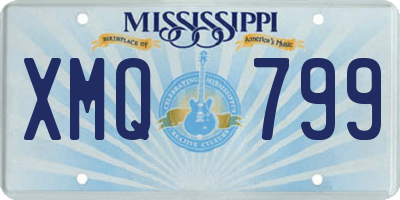 MS license plate XMQ799
