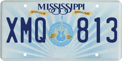 MS license plate XMQ813