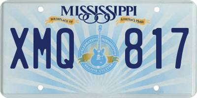 MS license plate XMQ817