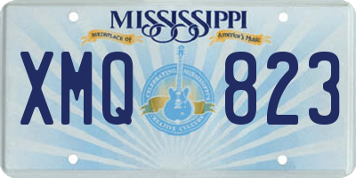 MS license plate XMQ823