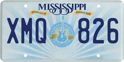MS license plate XMQ826