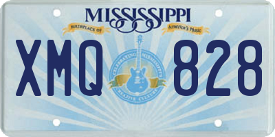 MS license plate XMQ828