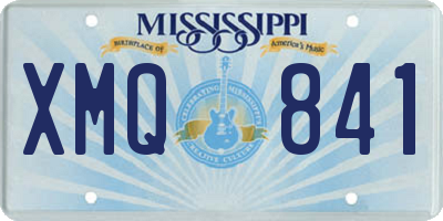 MS license plate XMQ841