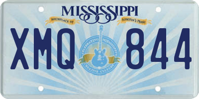 MS license plate XMQ844