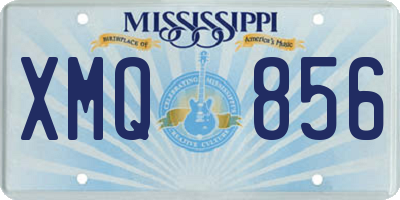 MS license plate XMQ856