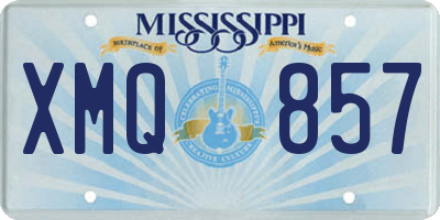 MS license plate XMQ857