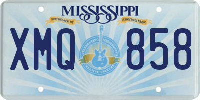 MS license plate XMQ858