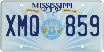 MS license plate XMQ859
