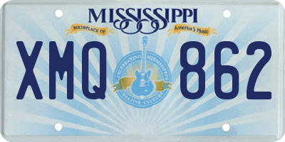 MS license plate XMQ862
