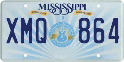MS license plate XMQ864