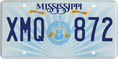 MS license plate XMQ872
