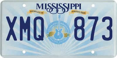 MS license plate XMQ873