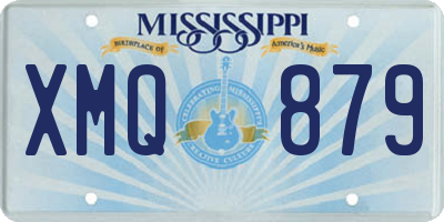 MS license plate XMQ879