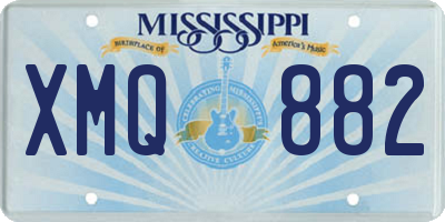 MS license plate XMQ882