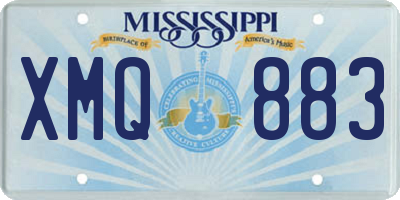 MS license plate XMQ883