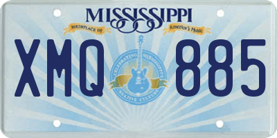 MS license plate XMQ885