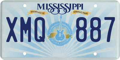 MS license plate XMQ887
