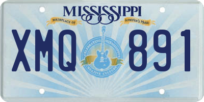 MS license plate XMQ891