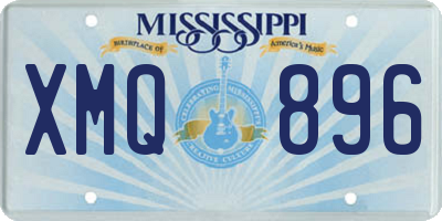 MS license plate XMQ896