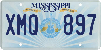 MS license plate XMQ897