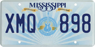 MS license plate XMQ898