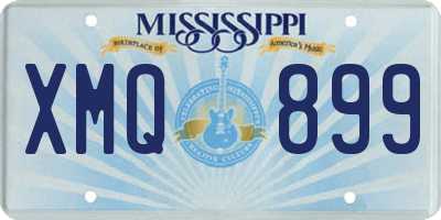 MS license plate XMQ899