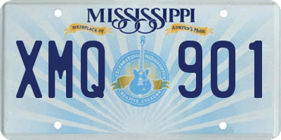 MS license plate XMQ901