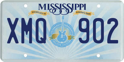 MS license plate XMQ902