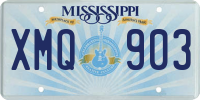 MS license plate XMQ903