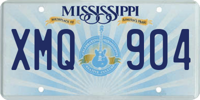 MS license plate XMQ904