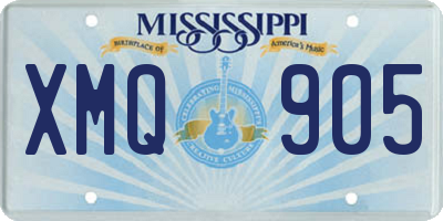 MS license plate XMQ905
