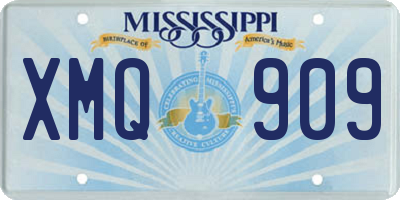 MS license plate XMQ909