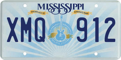MS license plate XMQ912