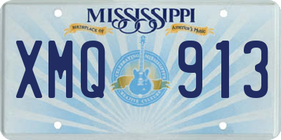 MS license plate XMQ913