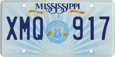 MS license plate XMQ917